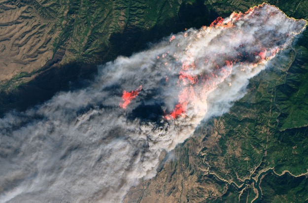 Camp fire landsat