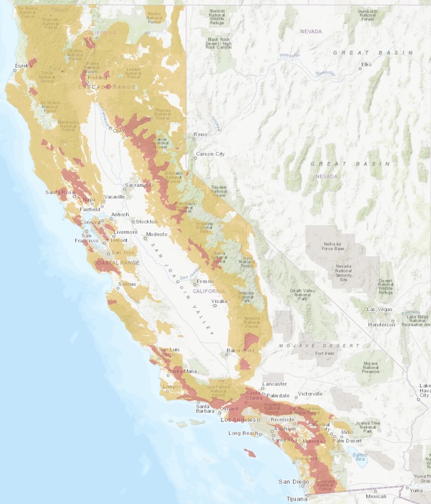 Cpuc fire threat map 11jun2020