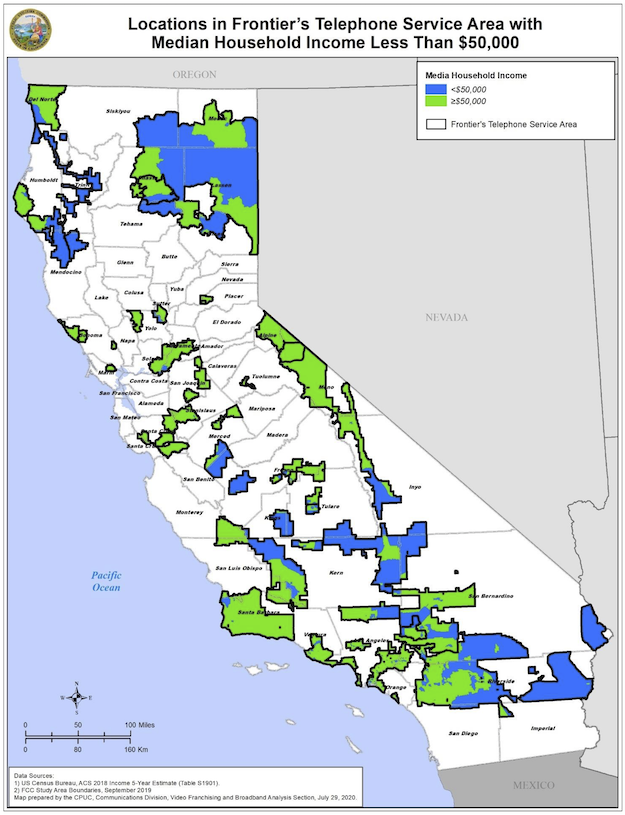 Cpuc map frontier low income territory