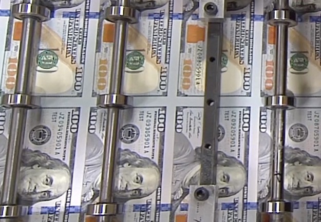 Printing money us treasury image