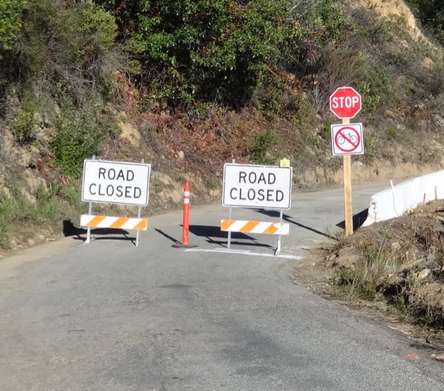 Road closed 625